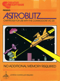 Astroblitz Vic-20 US box art
